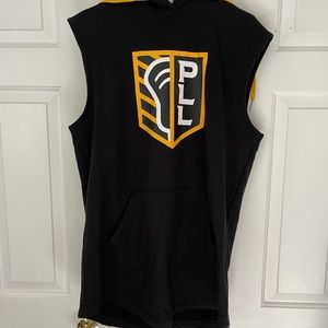 Black sleeveless PLL sweatshirt